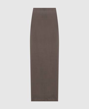 Бежевая юбка с шерстью