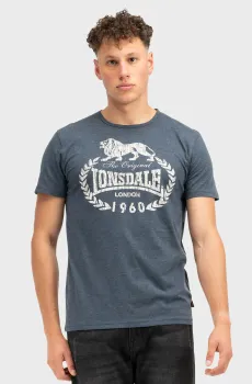 Мужская синяя футболка Синий 3XL Lonsdale 111139
