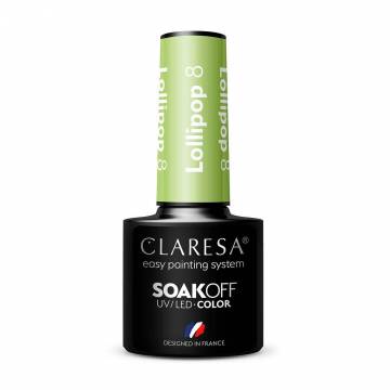 Гель-лак для ногтей Claresa Easy Painting System Soak Off UV/LED Color Lollipop 8, 5 г Гель-лак для ногтей Claresa Easy Painting System Soak Off UV/LED Color Lollipop 8, 5 г