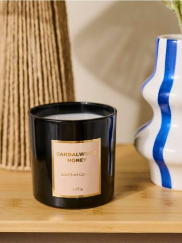 Ароматична свічка Sandalwood Honey - чорний Ароматична свічка Sandalwood Honey - чорний