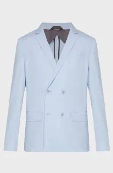 Мужской голубой пиджак DB BLAZER Голубой XL Calvin Klein K10K112649
