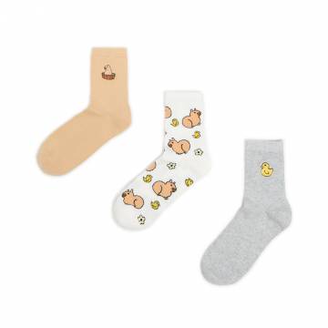 Cropp - 3 пачка шкарпеток - різнобарвний Cropp - 3 пачка шкарпеток - різнобарвний