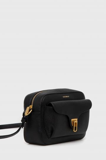 Кожаная сумочка Coccinelle цвет чёрный