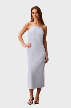 Женское голубое платье PONTE MONOGRAM Голубой S Calvin Klein Jeans LV044F208G