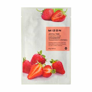 Тканевая маска для лица Mizon Joyful Time Essence Mask Strawberry с экстрактом клубники, 23 г Тканевая маска для лица Mizon Joyful Time Essence Mask Strawberry с экстрактом клубники, 23 г