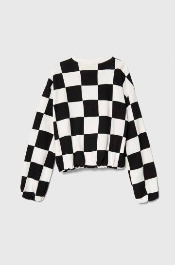 Детская хлопковая кофта United Colors of Benetton цвет чёрный узор