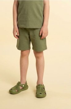 Сандалі на застібку - світло-зелений