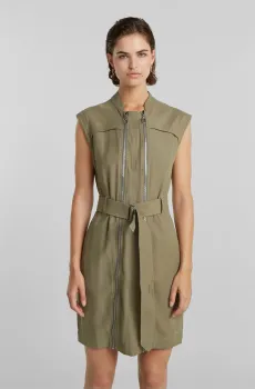 Женское оливковое платье Multi Zip Оливковый S G-Star RAW D24624,D522