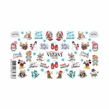 Водные наклейки для ногтей Vizavi Professional VN-02 Водные наклейки для ногтей Vizavi Professional VN-02