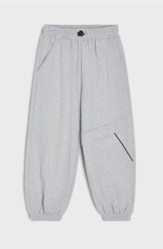 Спортивні штани джогери з манжетами на штанинах - середньо-сірий