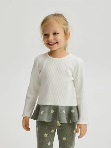 Reserved - Блузка з оборкою - різнобарвний - 436FT-MLC