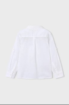 Детская рубашка с примесью льна Mayoral