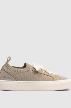 Кеды цвета хаки с люрексом