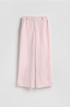 Reserved - Широкі штани - пастельний рожевий - 733JC-03X