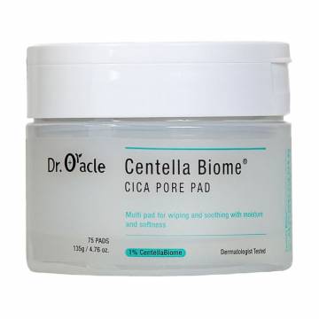 Успокаивающие диски для лица Dr. Oracle Centella Biome Cica Pore Pad с центеллой, 135 г, 75 шт