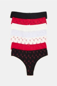 Труси-бразиліана 7 pack - різнобарвний