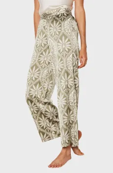 Женские брюки с узором SILAN Разноцветный S Etam 6547957