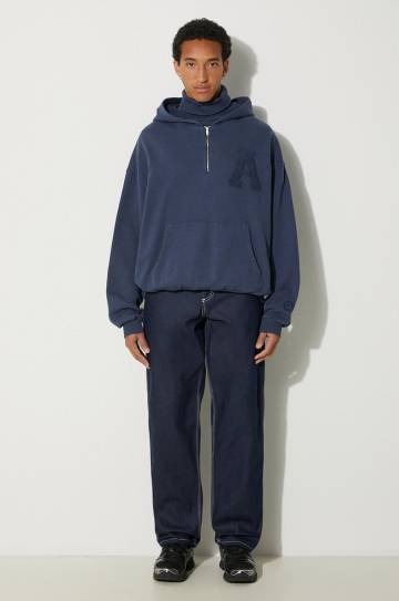 Хлопковая кофта AMBUSH Collar Rib Sweatshirt Insignia мужская с капюшоном с аппликацией BMBB004F24FLE0014545 Хлопковая кофта AMBUSH Collar Rib Sweatshirt Insignia мужская с капюшоном с аппликацией BMBB004F24FLE0014545