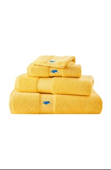 Большое хлопковое полотенце Ralph Lauren POLOPLAY YellowF 90 x 160 cm