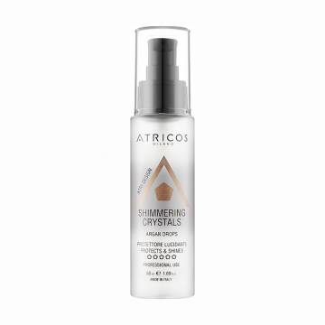 Жидкие кристаллы для волос Atricos Milano Atri-Design Shimmering Crystals для защиты и блеска, 50 мл Жидкие кристаллы для волос Atricos Milano Atri-Design Shimmering Crystals для защиты и блеска, 50 мл