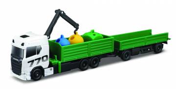 Вантажівка Maisto Mini work machines Scania 770 S Recycling trailer (11682/05)