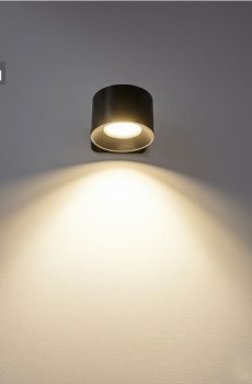 Самоклеючий LED настінний світильник - чорний