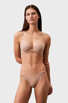 Женские бежевые трусики STRING BIKINI Бежевый XS Calvin Klein LV00QD5269