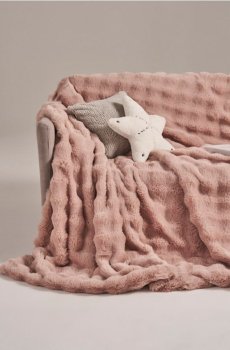 Покривало - пастельний рожевий