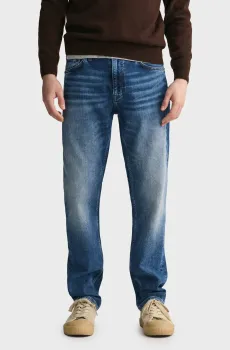 Мужские синие джинсы SLIM Синий 38-32 Gant 1000260