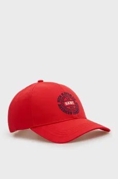 Мужская красная кепка GRAPHIC Красный ONESIZE Gant 9901314