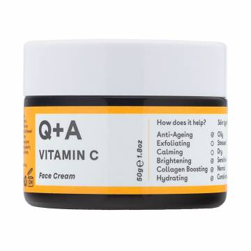 Осветляющий крем для лица Q+A Vitamin C Radiance Face Cream с витамином С, 50 г Осветляющий крем для лица Q+A Vitamin C Radiance Face Cream с витамином С, 50 г