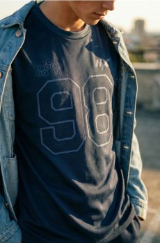 Футболка з коротким рукавом - темно-синій