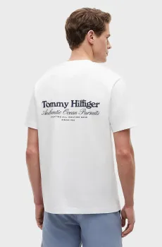 Мужская белая футболка NAUTICAL Белый XL Tommy Hilfiger MW0MW43210