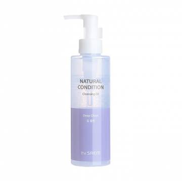Глубокоочищающее гидрофильное масло для лица The Saem Natural Condition Cleansing Oil Deep Clean, 180 мл Глубокоочищающее гидрофильное масло для лица The Saem Natural Condition Cleansing Oil Deep Clean, 180 мл