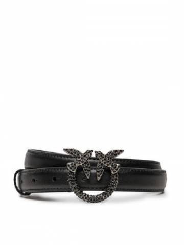 PINKO Жіночий ремінь Love Berry H2 Belt AI 24-25 PLT01 100143 A2A9 Чорний PINKO Жіночий ремінь Love Berry H2 Belt AI 24-25 PLT01 100143 A2A9 Чорний