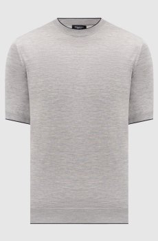 Серая футболка из шелка