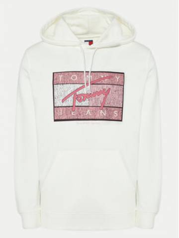 Tommy Jeans Світшот Dna Flag Twist DM0DM21100 Écru Regular Fit Tommy Jeans Світшот Dna Flag Twist DM0DM21100 Écru Regular Fit