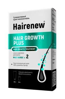 Инновационный комплекс для волос Hairenew Hair Growth Plus Treatment Рост волос x2 (крем, 30 мл + бустер, 10 мл)
