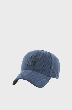 Темно-синяя вельветовая кепка NEW YORK YANKEES THICK CORD Синий ONESIZE 47 Brand THCKM17EWS-NYA