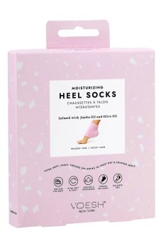 Увлажняющая маска-носки для пяток VOESH Moisturizing Heel Socks Pink розовая, 1 пара