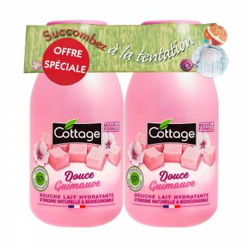 Увлажняющее молочко для душа Cottage Moisturizing Shower Milk, Sweet Marshmallow, 2*250 мл Увлажняющее молочко для душа Cottage Moisturizing Shower Milk, Sweet Marshmallow, 2*250 мл