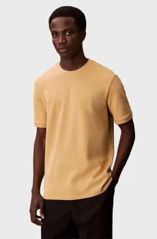 Мужская бежевая футболка TONAL Бежевый XL Calvin Klein LV04LF207G