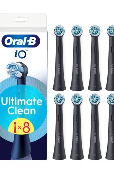 Сменные насадки для электрической зубной щетки Oral-B iO Ultimate Clean Максимальное очищение, черные, 8 шт