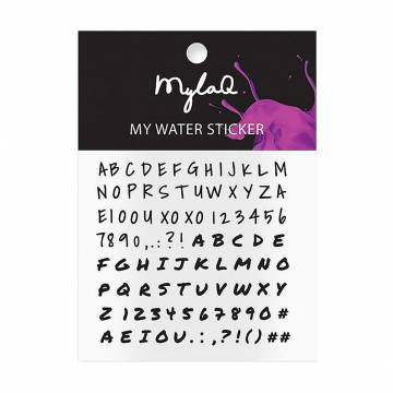 Наклейки для ногтей MylaQ My Water Stickers Алфавит Наклейки для ногтей MylaQ My Water Stickers Алфавит