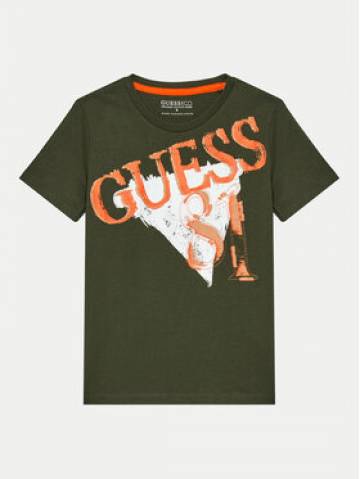 Guess Футболка L4BI02 I3Z14 Зелений Regular Fit Guess Футболка L4BI02 I3Z14 Зелений Regular Fit