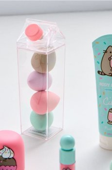 Спонжі для макіяжу, набір 4 шт. Pusheen The Cat - пастельний рожевий
