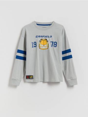 Reserved - Лонгслив GARFIELD - світло-сірий - 584FJ-09X Reserved - Лонгслив GARFIELD - світло-сірий - 584FJ-09X