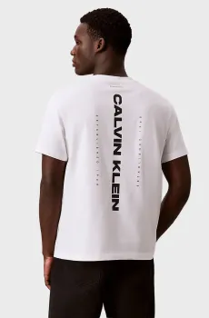 Мужская белая футболка 20S WASHED SPINE GRAPHIC Белый L Calvin Klein Jeans LV04RG834G