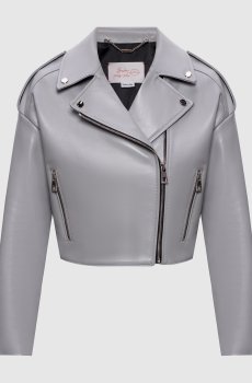 Серая кожаная косуха