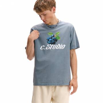 Cropp - Футболка з принтом - світло-блакитний Cropp - Футболка з принтом - світло-блакитний